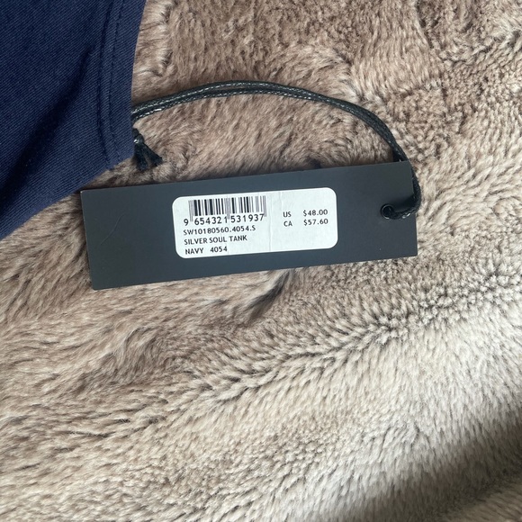 Soulcycle Soul Tank Top Navy & Silver Size Small - Picture 5 of 5